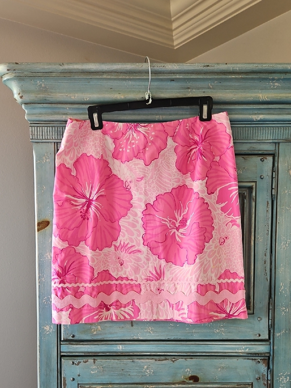 Lilly Pulitzer Pink Floral Mini Skirt